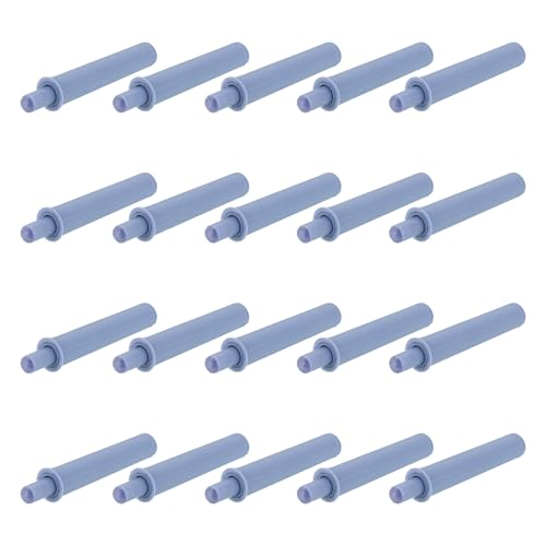 QUARKZMAN Ammortizzatore per Porta a Chiusura Rallentata, 20Pz, Apriporta a Spinta Mobili, Ammortizzatore per Porta Mobili Cucina, Ante Guardaroba, Grigio