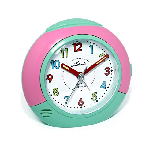 Preisvergleich Produktbild Kinderwecker Mädchen Ohne Ticken Rosa - 1708-6