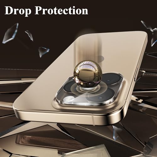 Image of YWXTW Camera Lens Protector for iPhone 16 Pro Max, Camera Lens Protector iPhone 16 Pro, Night Shooting Mode, Anti Scratch HD Clear, 9H Hardness 5 Pack
