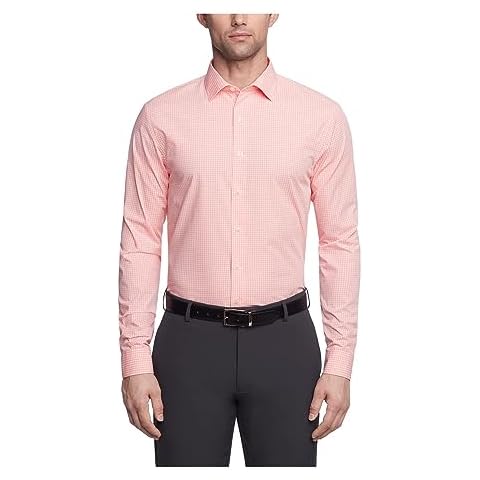 UNLISTED Men's Slim Fit Check Dress Shirt Cover