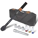 DURAXION 1/2インチトルクレンチセット 車 タイヤ交換 プレセット型 差込角12.7 mm 20-220N.m 8点組 バイク 自動車 エンジン 機械の整備 高精度 正方向±3％ 逆方向±5％ ダブル目盛り見やすい 左右回転 72ギア 5°送り角 快速着脱 小型 手動 機械式 軽量 校正証明書 日本語取扱説明書 収納ケース付き