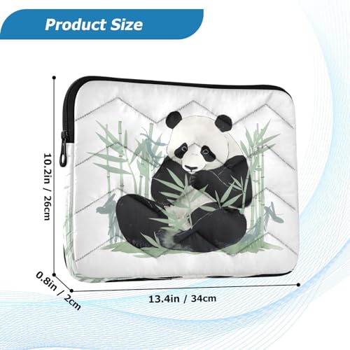 Funda para portátil Panda Eats Bamboo 13-14 pulgadas miniatura 3