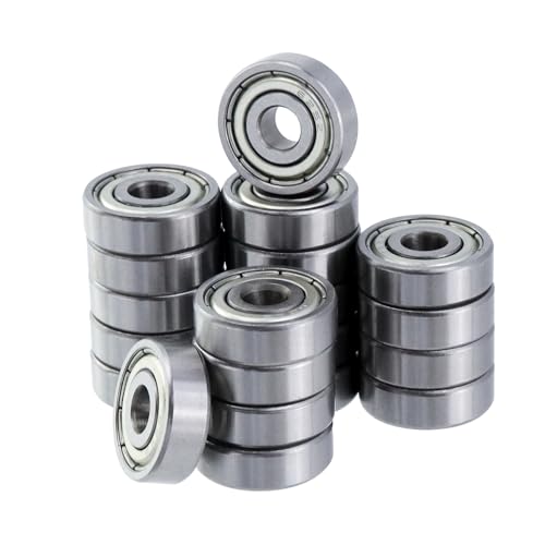 Image of Antrader 20-Pack 5mm x 16mm x 5mm 625ZZ Double Shielded Deep Groove Radial Ball Bearings
