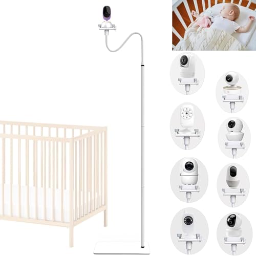 EYSAFT Baby Monitor Floor Stand Holder Baby Camera Mount and Clamp Flexible Baby Camera Holder Shelf Stand for Baby's Room Compatible with Most Baby Monitors Camera