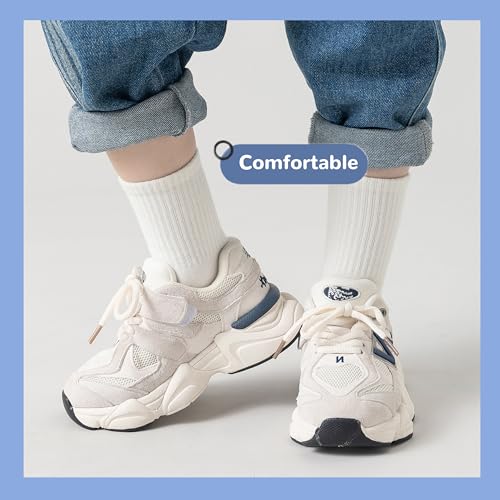 Girls Seamless Socks Kids Cotton Crew Socks Boy Athletic Socks 6 Pack4