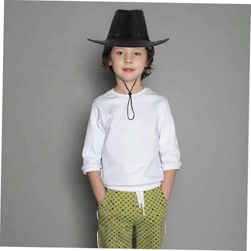 Milisten Unisex Boys and Girls Cowboy Hat Comfortable and Stylish Western Cap for Parties Festivals and Costumes4