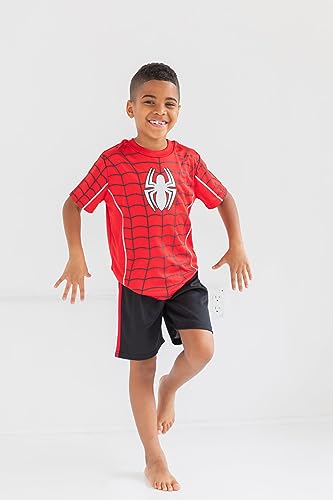 Image of Marvel Cosplay Athletic 2-Piece T-Shirt and Shorts Set Toddler to Big Kid