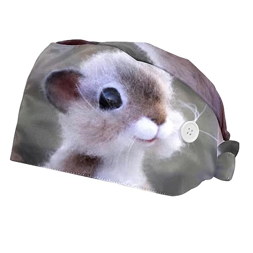 Chapeaux de travail au motif animal mignon pour clinique