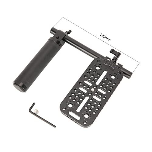 NICEYRIG Camera Handheld Floor Holder Rig for DSLR Cameras and Camcorders,with 20cm Rod,Hand and Plate,Compatible with Sony FS7/FS5/FX6/FX9/FDR-AX1E,Panasonic AG-UX180MC/AG-UX90MC/ AG-CX98MC-543 - Image 4