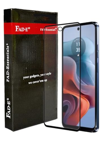 Image of FAD-E Tempered Glass Screen Protector Guard for Motorola Moto G34 5G (Transparent)