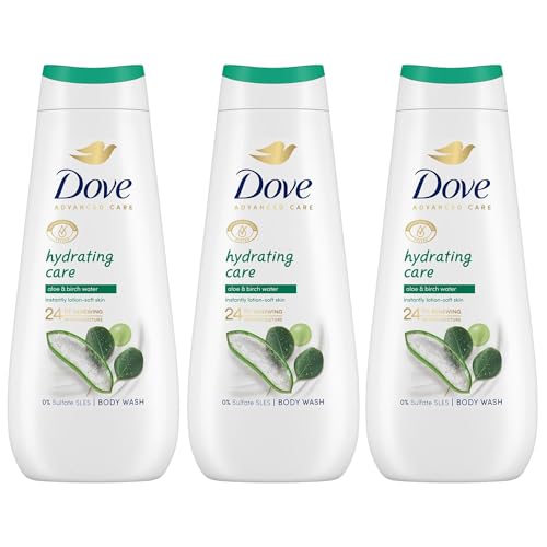 Image of Dove Advanced Care Sulphate Free Body Wash for Women Made with Skin-Natural Nourishers and Micromoisture Provides 24 Hours Renewing Lotion-Soft Softer Skin, 400ml Pack of 3