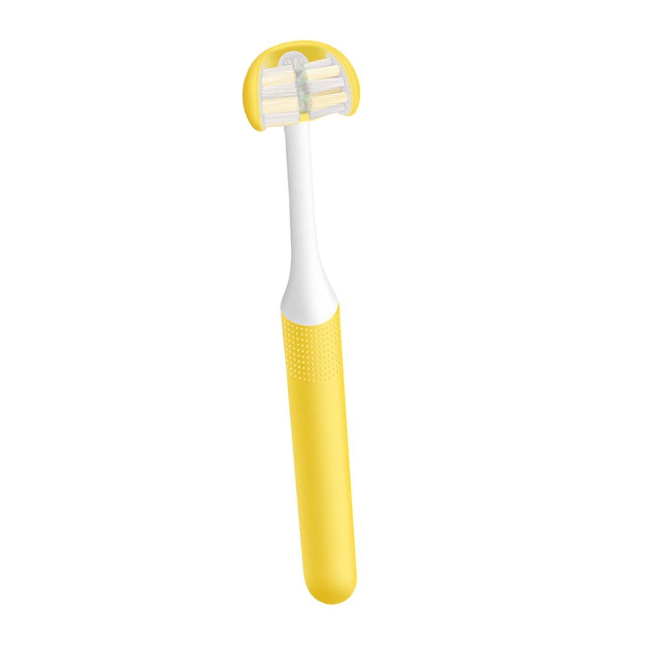 Zerodeko Spazzolino da Denti Manuale Lati per Adulti Pp Igiene Orale Spazzola per Pulizia Cura dei Denti Manico Curvo Design Avvolgente