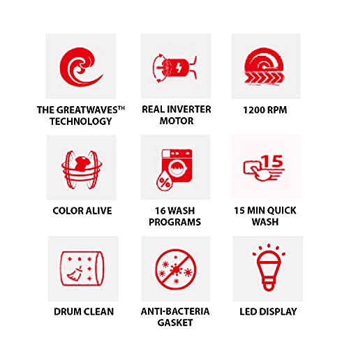 Image of TOSHIBA 7.5 Kg Inverter Fully Automatic Front Loading Washing Machine (‎TW-BJ85S2-IND(SK),Premium Silver)
