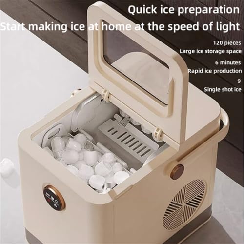 Máquina de hielo portátil con auto-limpieza y asa miniatura 3