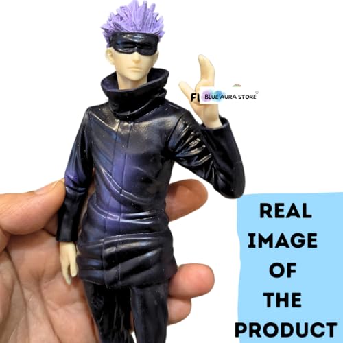 Image of Blue Aura Jujutsu Kaisen Gojo Action Figure Height -20cm Anime Figures | Gojo Eye Mask Standing