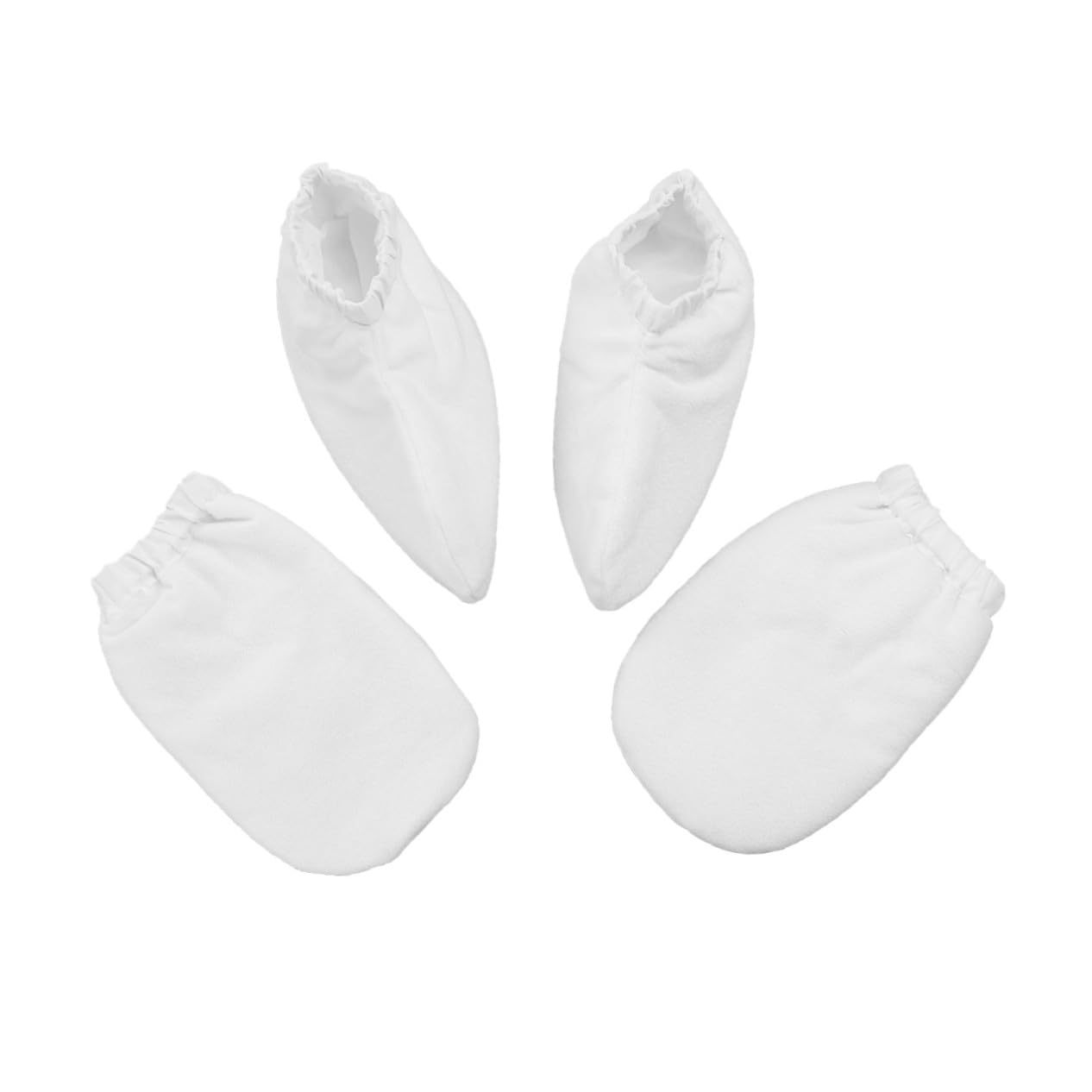 iplusmile Guanti per Trattamento alla Paraffina Termico Isolanti Chiusura a Bottoncino per Mani e Piedi, 2 Paia