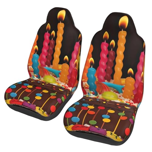 Housse de siège avant de voiture Happy Birthday idée cadeau originale et utile lot de 2