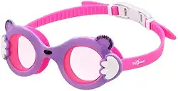 Óculos de Natação Infantil, Speedo, Baloo, Silicone Confortável com Proteção UV e Antifog, Moldura de Urso