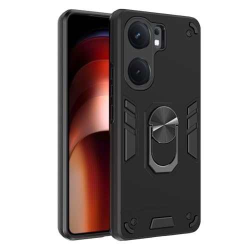Image of NDCOM for iQOO Neo 9 Pro Back Cover Premium | Stylish iQOO Neo 9 Pro Back Case | Shockproof Ring Holder Case