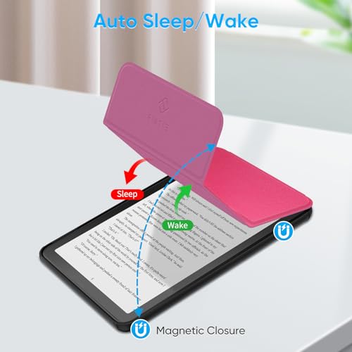 Fintie Capa com três dobras para Kindle Paperwhite 2024 de 17.8 cm e Kindle Colorsoft Signature Edit