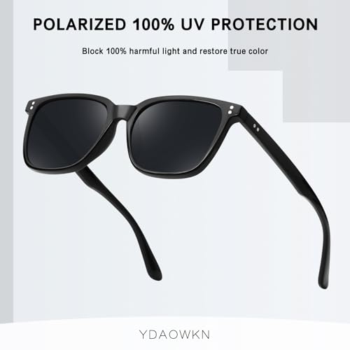 YDAOWKN Polarized Sunglasses for Women Men Retro Design Style Trendy Classic Sun Glasses UV400 Protection3