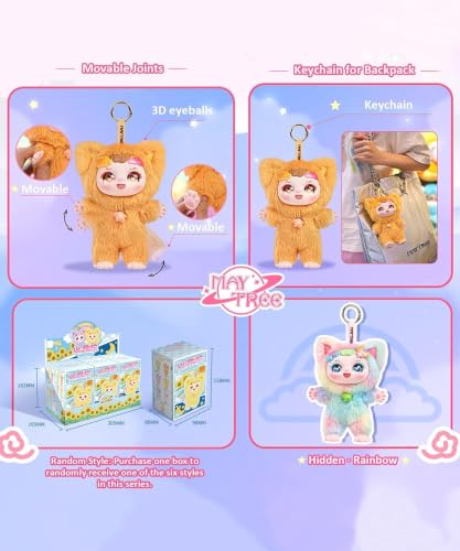 CALEMBOU Blind Box,Soft Kawaii 1 of 6 Possible Mystery Collectible Plush Doll Toys, Animals Stuffed Keychain Charm Birthday Gifts,Ula Weather Series - image 2