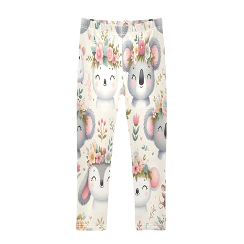 Toddler Girls Leggings Printed Yoga Pants Leggings Cute Koala Llama Mouse for Kids