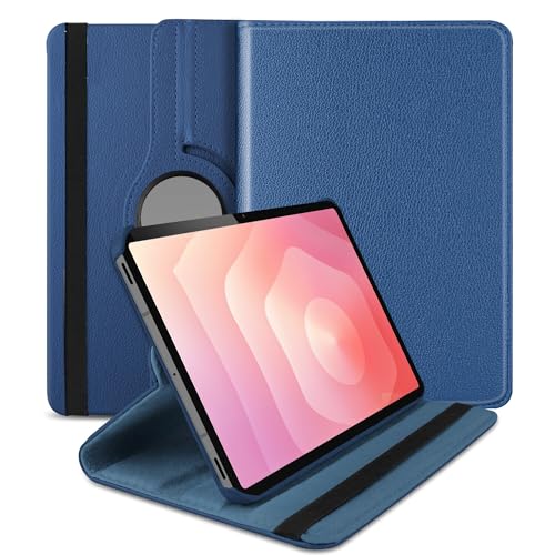 Image of TGK 360 Rotatable Flip Cover for Samsung Galaxy Tab S11 Case 11 inch 2025, Galaxy Tab S10 Lite / S10 FE / S9 FE 10.9 inch / S9 11 Inch 2023 (Dark Blue)