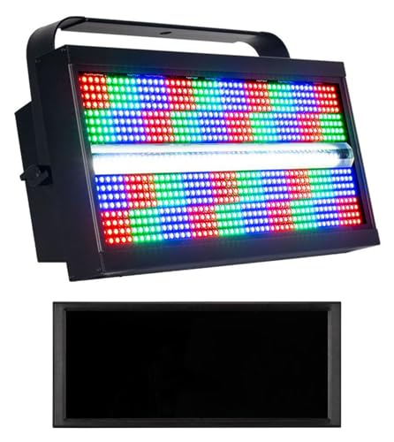 American DJ Jolt Panel FX2 Bundle: Wash Light with OLED Display, JPFXBLKF Black Filter, Aria X2 Wireless DMX, 2-Items