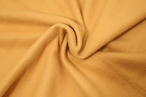 Image of Modern Check All Season Polar Fleece Double Bed Blanket, 90x90 Inches - Camel