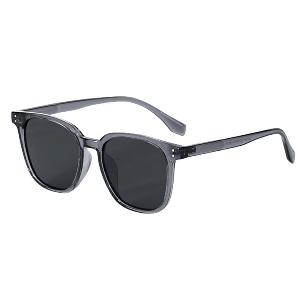 Lunettes de soleil carrées de qualité supérieure grises et marron
