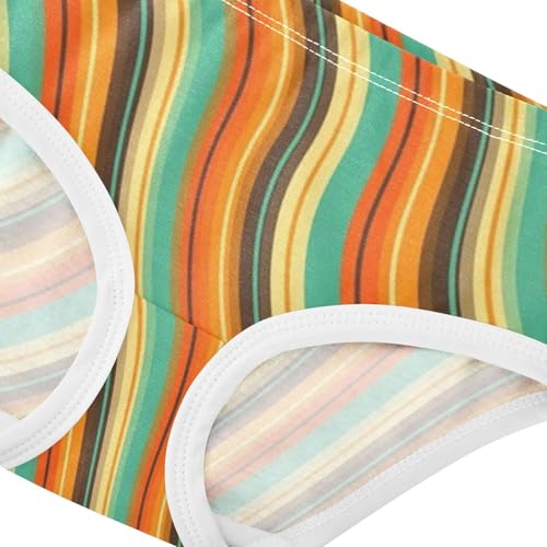 Girls' Underpants Kids Cotton Underwear Panties Briefs For Girl Age 2-8 Years Swirl Geometry Pattern4