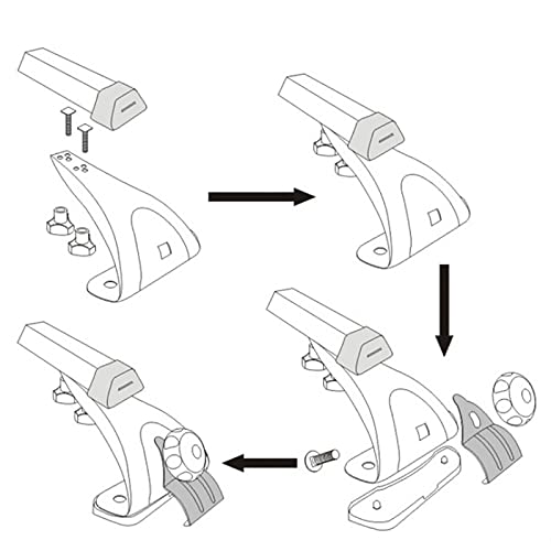 Barra Transversal Do Carro De 120 cm, Rack De Teto Universal Do Carro, Poste De Ferro Kit De Racks D