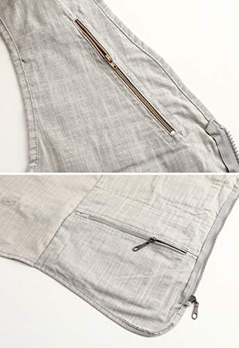 Hbufnha Outdoor Vest Fishing Safari Travel Work Vests With Multi Pockets Summer Lightweight Jacket Cargo Outerwear 02-Be-2Xl #TOP6