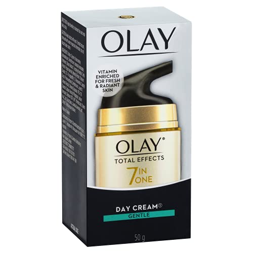 Image of Olay Total Effects Anti Ageing Skin Cream (Moisturizer)| Fights 7 Signs of Ageing | With Niacinamide and Green Tea Extracts | Normal, Oily, Dry, Combination Skin | 50g (Day Cream Gentle)