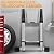 Karelwui 13ft/15ft Heavy-Duty Telescoping Ladder, 330lbs Load Capacity, Stainless Steel Extension Ladder with Wide Anti-Slip Pedals, Secure Locking System 39