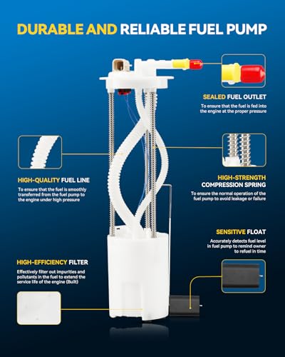 Image of PHILTOP FG0166 Electric Fuel Pump Assembly, Compatible with Silverado 2500 HD / 3500 2001-2004, Sierra 2500 HD / 3500 2001-2004, Replaces E4061R, 25326856, 89060639
