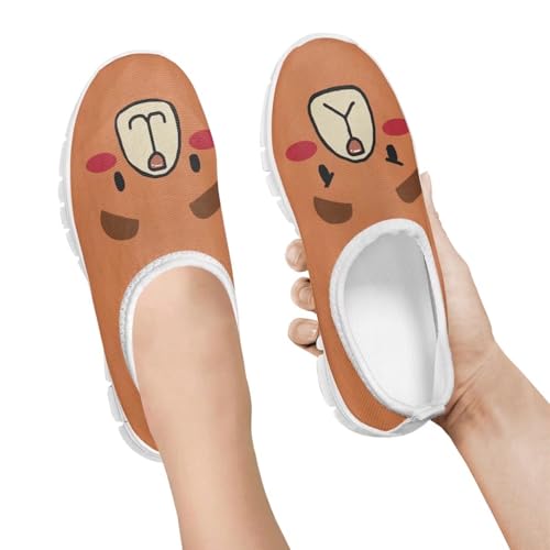 Kids Breathable Sneakers Cute Slip On Casual Shoes Boys Girls Fashion EVA Non Slip Shoes for Climbing Size 11-15 White Sole2