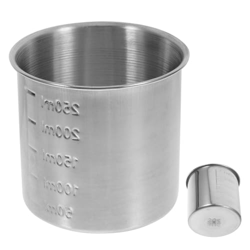 Cabilock Tasse à Mesurer Acier Inoxydable pour Riz avec Graduation Précise Design Élégant et Minimaliste pour Cuiseur à Riz Domestique
