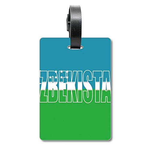 Étiquette valise drapeau Ouzbékistan pour sécuriser vos sacs contre le vol