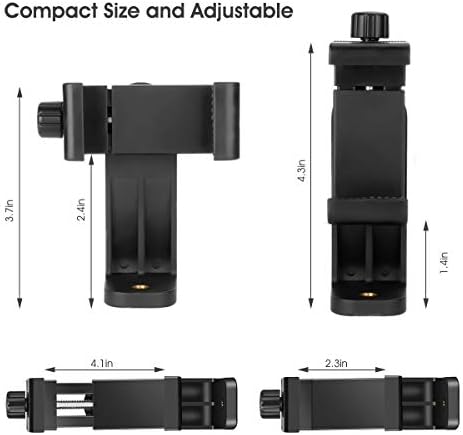 AFAITH Mobile Phone Tripod Adapter with Bluetooth Remote Shutter, Vertical or Horizontal Universal Smartphone Tripod Mount Holder for iPhone 13/12/11 Pro/XS, Samsung Galaxy S10 Plus, Huawei and more
