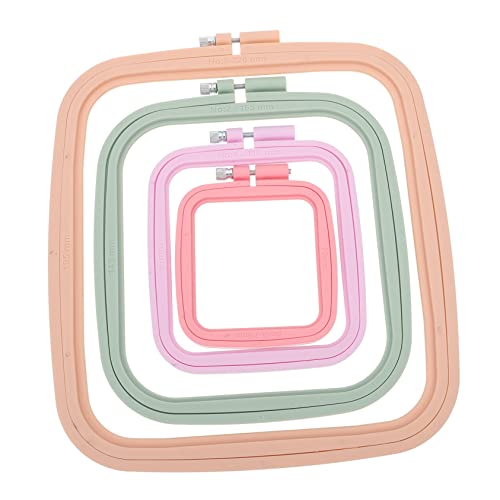 ARTIBETTER 4Pieces Durable Embroidery Hoops for Needlework Cross Stitch Rings for Painting and Wall Decor Versatile Craft Sewing Tools