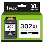 302XL Nero Sostituzione per Cartuccia HP 302 XL Nero per Envy 4525 4527 Officejet 3833 3830 3835 3834 4650 3831 5232 5230 4652 5220 Deskjet 3630 2130 1110 3634 3639 per Envy 4522 Stampante (1 Nero)