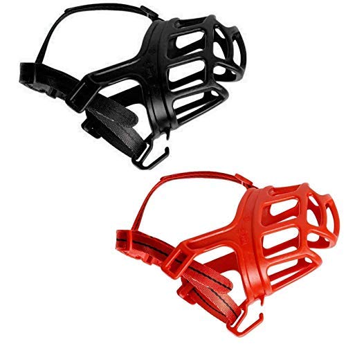 PSK PET MART Importe Breathable Basket Muzzles for Small, Medium, Large and X-Large Dogs, Barking and Chewing, Best for Aggressive Dogs (Size - XS, Extra Small, No.1) - Color May Vary