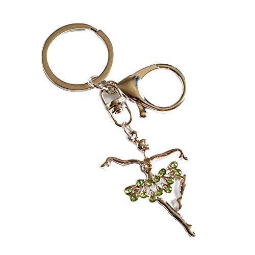 Preisvergleich Produktbild Monbedos Kreativer Stil Ballett weiblicher Schlüsselanhänger, grün (Grün) - CSF1VUJVNK