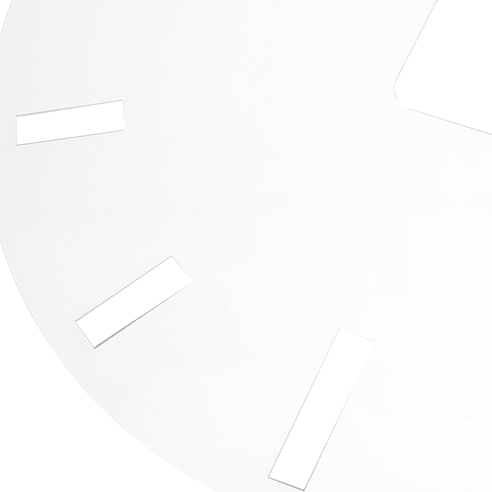 Plantillas de Reloj Acrílicas 2 Piezas para Fresadora Plantilla de Incrustación Circular para Carpintería DIY de Números para Tablero de Reloj Herramienta de Dibujo y Decoración
