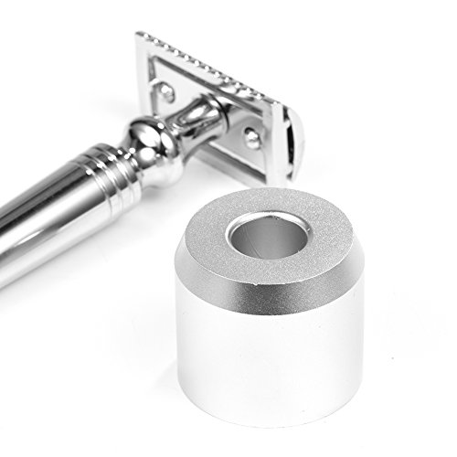 Salmue 4 colors razor base stand, portable Razor Shaving Stand for holding shaving razors,Anself Men’s Shaving Razor Stand Holder Safety Razor Base Stand (one #)
