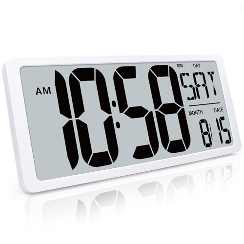 TXL large digital wall clock with backlight
