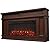 BOWERY HILL Traditional Electric Fireplace Wooden Surround Mantel Heater with Remote Control, Adjustable Led Flame, 1500W in Dark Walnut