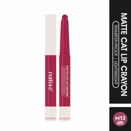 Image of Maliao Matte Cat Lip Crayon: Transfer-Proof & Lightweight (13-PLUM PRETTY)